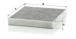 NISSAN MICRA (K13K) (2010-2016) УГОЛЬНЫЙ CUK2141 MANN FILTER