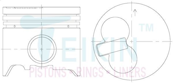 к-кт поршней! 0.50 (4 шт.)\ Toyota Corolla/Carina 2.0 2C 89-01 46278050 TEIKIN