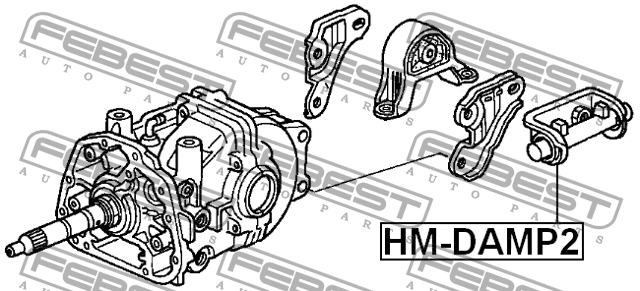 Опора дифференциала HM-DAMP2 HM-DAMP2 FEBEST