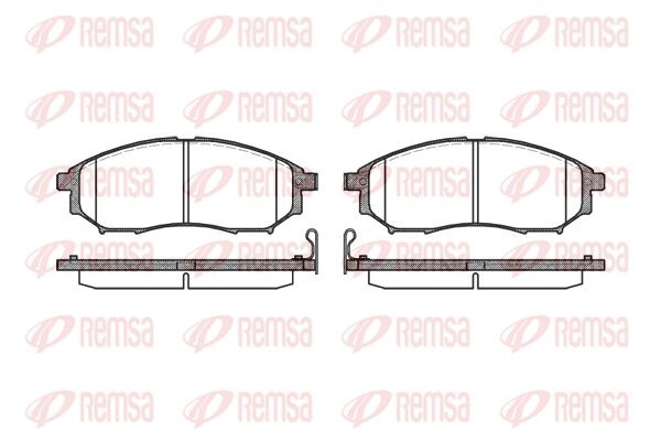 852 14 FDB1881 [41060EB325] !колодки дисковые п.\ Nissan Murano 3.5 4WD 05> 085214 REMSA