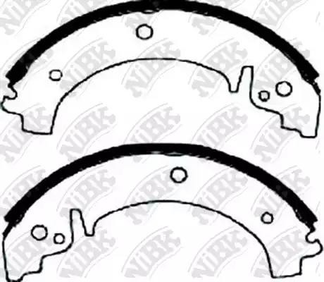 Колодки тормозные барабанные CHEVROLET NIVA 2002 FN0503 FN0503 NIBK