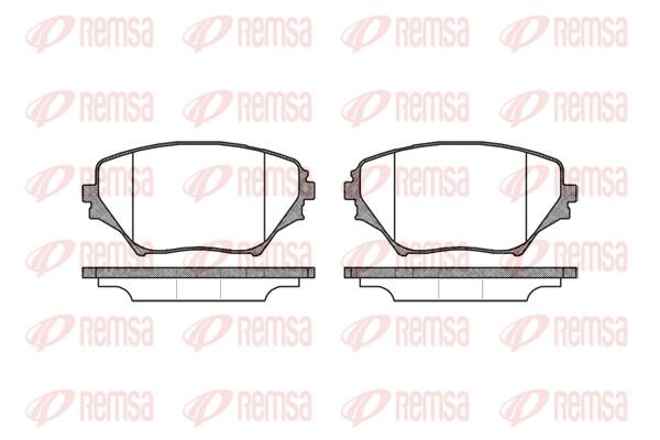 813 00 224555=D2202-01 !колодки дисковые п.\ Toyota RAV4 1.8/2.0 WTi/2.0D4-D 00> 081300 REMSA