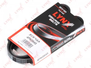 Ремень приводной поликлиновой 4PK845 HYUNDAI Accent,Getz KIA Cerato,Rio генерато 4PK0845 LYNXAUTO