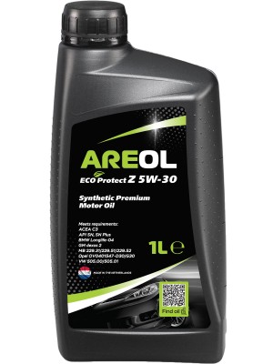 AREOL ECO Protect Z 5W30 (1L) масло моторное! синтACEA C3,API SN,MB 229.51/229.5 5W30AR007 AREOL