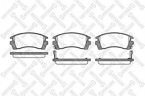 363 02=FDB940 !колодки дисковые п.\ Nissan Sunny 1.4/1.6/2.0D 91-96/100NX 2.0 91 374-002-SX STELLOX