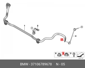Гайка BMW OE 37 10 6 789 678 BMW