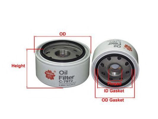 Фильтр масляный CASE IH C7972 C7972 SAKURA