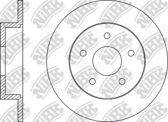 Диск тормозной RN1521 RN1521 NIBK