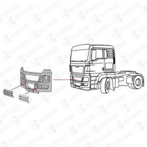 защита фары! противотуманой правая \MAN TGS TGS124 COVIND