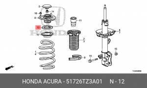 BRG,DPR MT FR 51726TZ3A01 HONDA