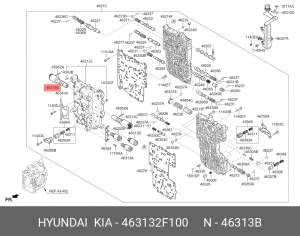 Клапан электромагнитный HYUNDAI Creta (17-),Elantra (16-),i30 (17-) АКПП №1 OE 463132F100 HYUNDAI KIA