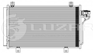 Радиатор кондиционера MAZDA 3 (13-),6 (13-) LUZAR LRAC251PE LUZAR