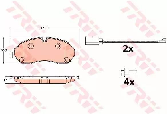 FORD TRANSIT (2014>) GDB2117 TRW