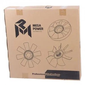 Вентилятор КАМАЗ-ЕВРО 650мм с обечайкой в сборе (дв.CUMMINS 6ISBe4,6.7e4,5) для  13012016 MEGA POWER