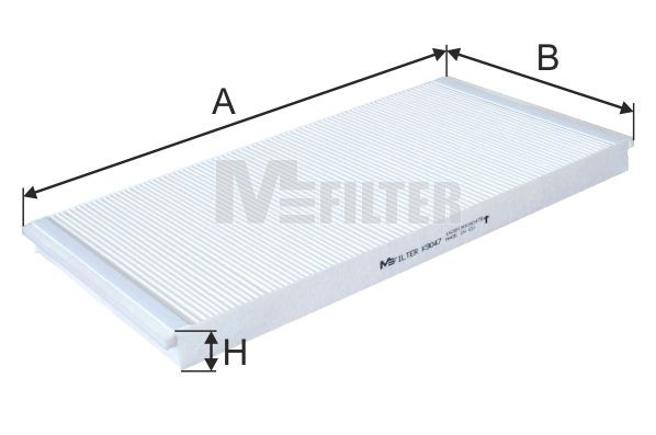 фильтр воздушный !кабины 448x237x30 \MAN LION STAR/NL/NG/NM/EL/NEOPLAN K9047 MFILTER AUTOMOTIVE FILTERS