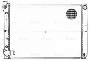 Радиатор охл. для а/м Lexus RX 300 (02-) 3.0i  LRc1928 LRC 1928 LUZAR