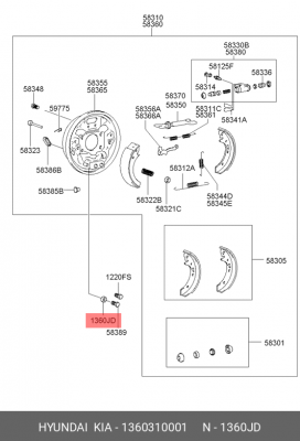 HYUNDAI D=10мм 1360310001 HYUNDAI KIA