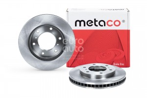 Диск тормозной передний вентилируемый 3050054 METACO