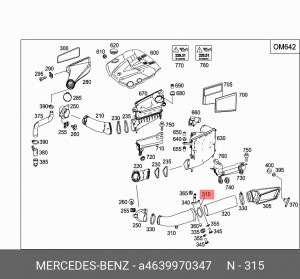 4639970347 УПЛОТНЕНИЕ A 463 997 03 47 MERCEDES BENZ