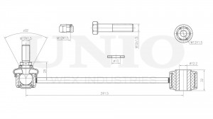 Стойка стабилизатора задняя SSP-50167 UNIO