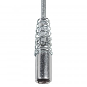 Ключ свечной L-образный с карданом 16*500мм с резиновым фиксатором и пружиной (A AK-S-13 AIRLINE