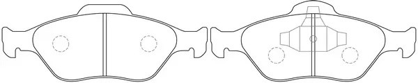 Колодки тормозные передние (FORD FIESTA IV-V, FUSION, MAZDA 2 (DY)) BP25495 BP25495 SB NAGAMOCHI