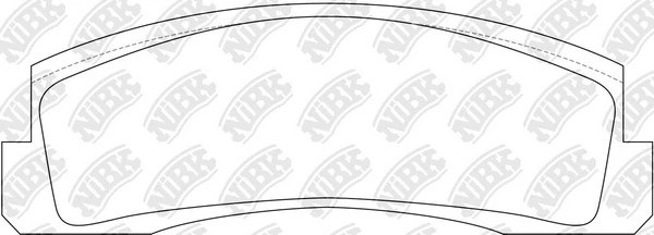 Колодки тормозные ВАЗ-2121,2123 передние (4шт.) NIBK PN0230 NIBK