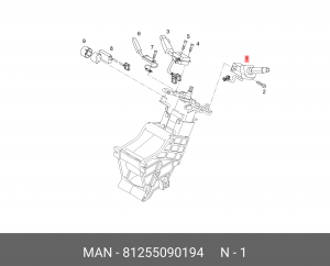 Переключатель передач на рулевом колесе MAN 81255090194 MAN