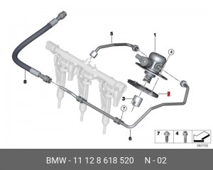 Прокладка 11128618520 11128618520 BMW