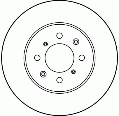 Диск тормозной передний HONDA CIVIC V-VII DF3021 DF3021 TRW