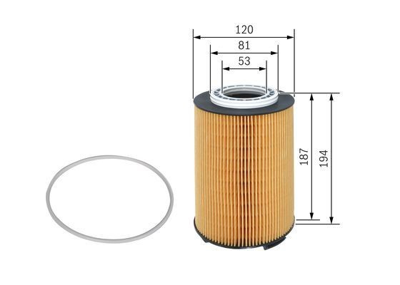 Фильтр масляный MAN TGS/TGX 07- F 026 407 191 BOSCH