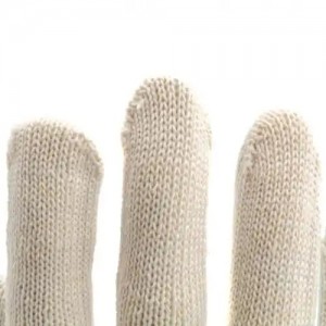 Перчатки х/б 6-и нит. 10 класс ПВХ цветы белая PALISAD 67771 PALISAD