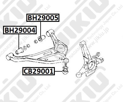 Сайлентблок рычага задний SUZUKI GRAND VITARA 98-06 BH29005 BH29005 JIKIU