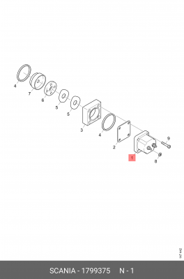 Клапан топливной системы 1799375 SCANIA