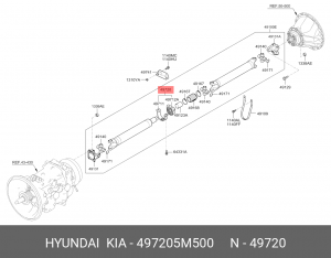 497205M500 Подшипник подвесной MIGHTI D4CC 497205M500 HYUNDAI