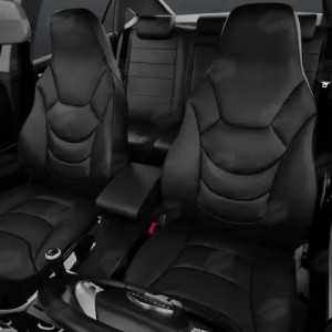 Авточехлы универсальные экокожа черные комплект Recaro AVTOLIDER UREK310301 AVTO LIDER 1