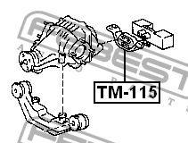 Опора дифференциала TM-115 TM-115 FEBEST
