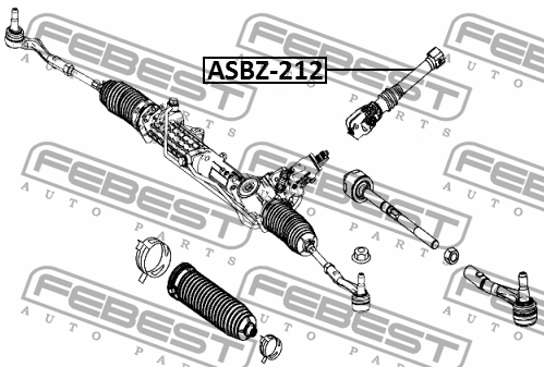Вал карданный рулевой нижний ASBZ-212 FEBEST