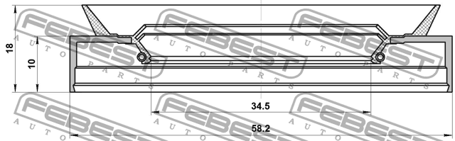 FORD MAVERICK (2001>) L=R 95PDS-36581018C FEBEST