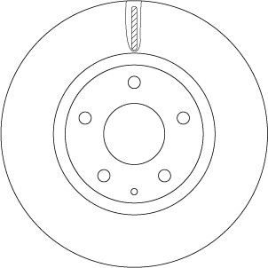 Диск тормозной MAZDA CX-5 (11-) передний (1шт.) TRW DF8052 TRW