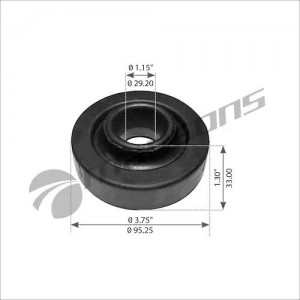 сайлентблок !подвески кабины передний нижний FLD\FRL 360051 MANSONS