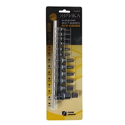 Набор бит-головок 1/4", 3/8", 1/2" TORX T10-T60 12 предметов ЭВРИКА ER-95070 EVRIKA