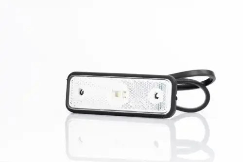 фонарь габаритный! LED, белого цвета, 102х36, с проводом 0.5м \ FT004BLED FRISTOM