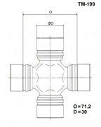 TM-199 КРЕСТОВИНА ЯПОНИЯ 30,00/74,20 IN TM199 TOYO