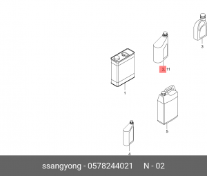 Масло трансмиссионное SSANGYONG ATF SPEED DSI6 синт.1л OE 0578-244021 SSANG YONG