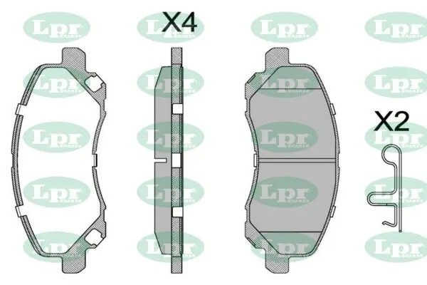 Комплект тормозных колодок 05P1347 05P1347 LPR