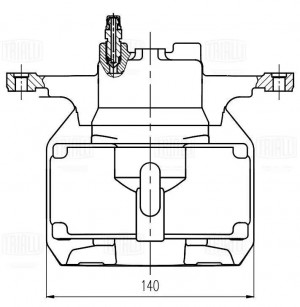 Суппорт тормозной передний левый d=60 мм CF 206901 TRIALLI