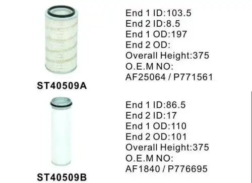Фильтр воздушный ST40509AB ST40509AB STAL