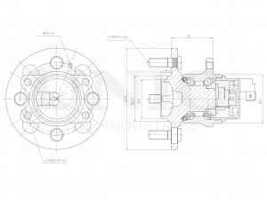 Ступица задняя (с ABS) HUB-20233 UNIO