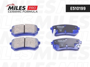 Колодки тормозные задние (Смесь CERAMIC серия PRO) HYUNDAI i10 08-/KIA PICANTO 0 E510199 MILES